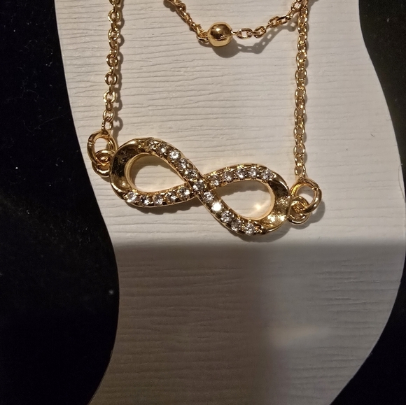 21kgp Dubai Jewelery -Elegant Gold Infinity Anklet - Picture 5 of 5